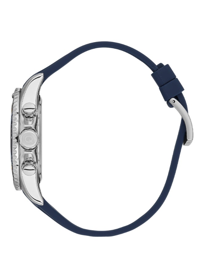 Quantum Men's Chronograph Display Watch With Dark Blue Silicone Strap - PWG1099.399  - Image 2