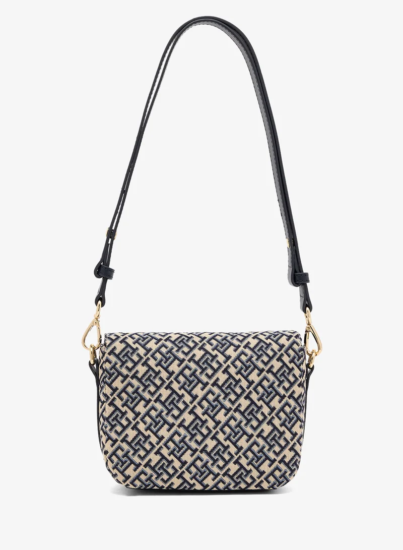 تومي هيلفيغر حقيبة كروس بودي بشعار قلاب