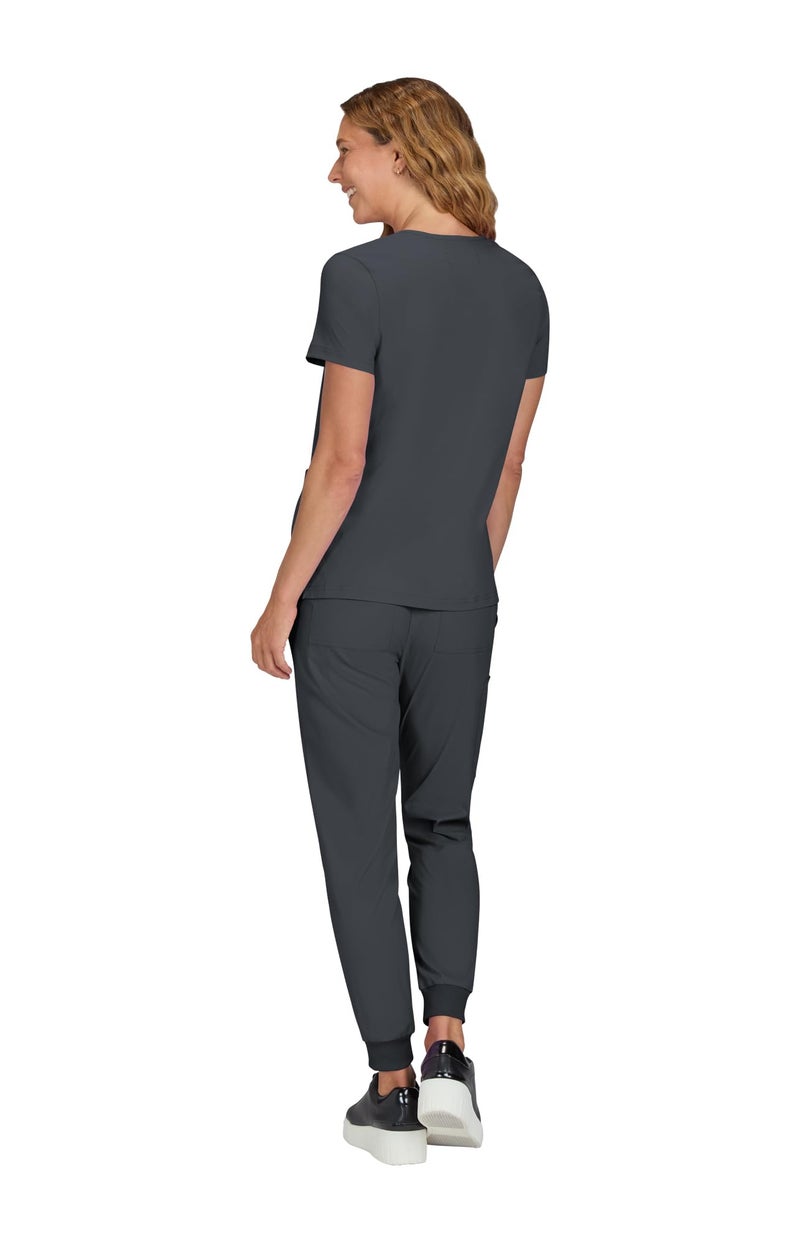 KOI Basics 373 Women's Becca Top (Charcoal, Large) - Image 2