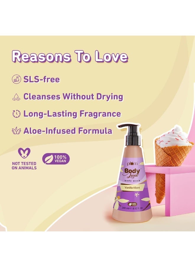 Plum Bodylovin' Vanilla Vibes Body Wash - 240ml - Image 4