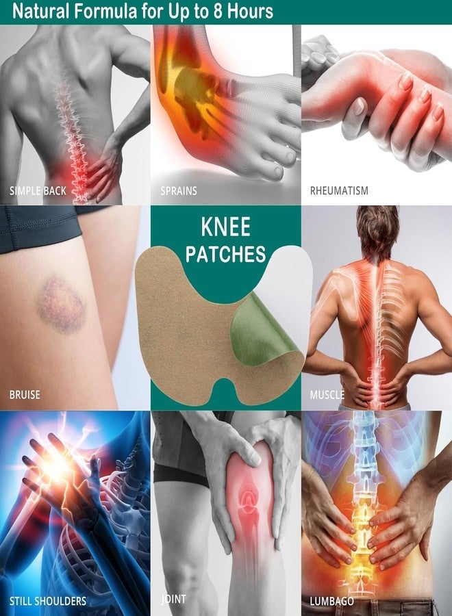 SCHNAPPI Herbal Knee Pain Relief Patches Arthritis Inflammation Patch Sticker | Instant Relief from Knee Pain | Joint Knee Pain Relief Products Natural Wormwood Extract Patch for Knee (10 Pieces) - Image 4