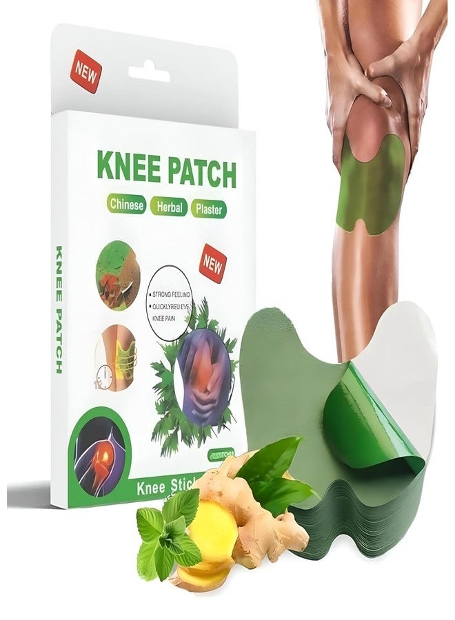 SCHNAPPI Herbal Knee Pain Relief Patches Arthritis Inflammation Patch Sticker | Instant Relief from Knee Pain | Joint Knee Pain Relief Products Natural Wormwood Extract Patch for Knee (10 Pieces) - Image 1