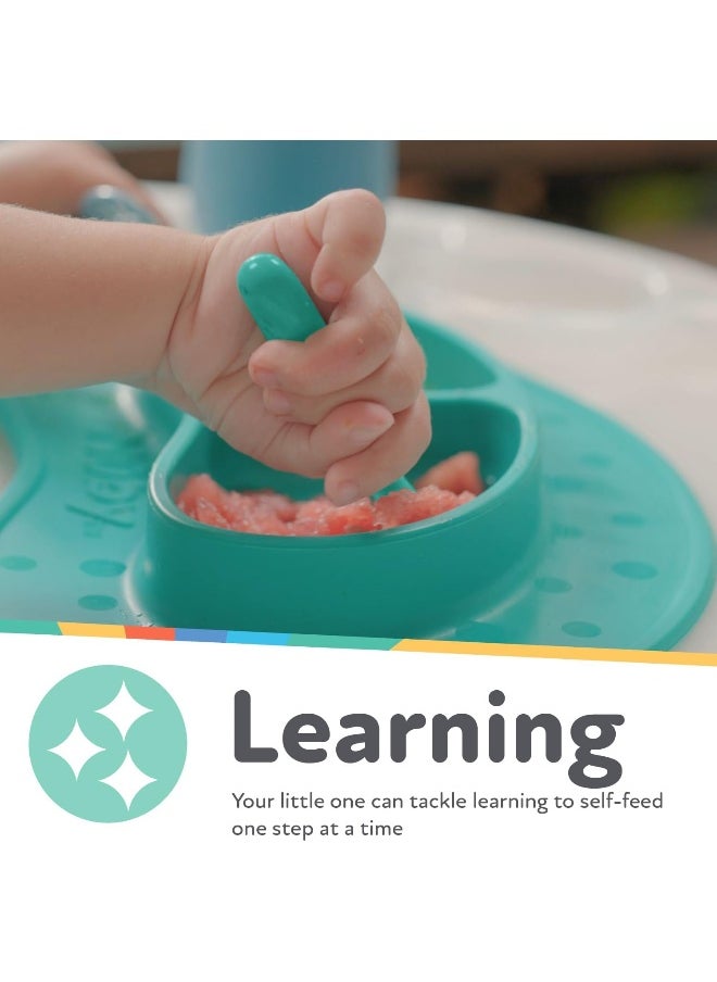 Nuby Nuby Baby First Spoon Set - Silicone - Easy to Grasp and Hold - 3 Pack - 6 plus Months  - Image 4