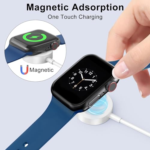 Amasuki 2Pack Short for Apple Watch Charger USB Magnetic Wireless Fast iWatch Charger Portable for Car Compatible with iWatch Ultra/Series 11/10/9/8/7/6/SE/SE2/5/4/3/2/1-[0.3m/1ft] - Image 4