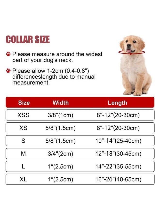 BOOMIBOO - Reflective Dog Collar with Buckle Adjustable Safety Nylon Collars for Small Medium Large Dogs, Hotpink XXS - Image 1