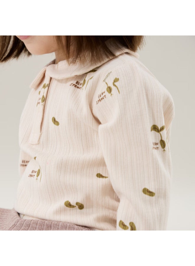 Papapapa Autumn Baby Long Sleeve T-shirt Girls Printed Polo Shirt Casual Versatile New Pink 80 - Image 4