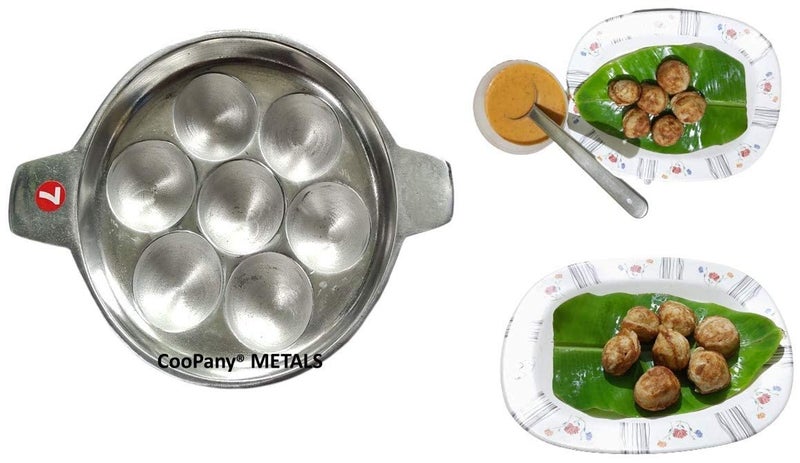 CHILLATAI Appam Patra/Paniyaram Pan/Paniyara kallu 7 Cavity Aluminium - Image 3