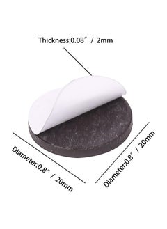 Generic 140 Pcs Round Magnets with Adhesive Backing Flexible Self Adhesive Magnets for Crafts Small Sticky Magnetic Dots for Hanging Light Objects DIY School Office Home  - Image 2