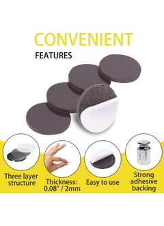 Generic 140 Pcs Round Magnets with Adhesive Backing Flexible Self Adhesive Magnets for Crafts Small Sticky Magnetic Dots for Hanging Light Objects DIY School Office Home  - Image 4