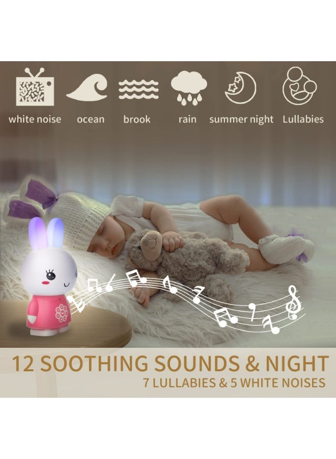 alilo أليلو - هاني باني، G6 - وردي | مع أكثر من 60 أغنية شعبية للأطفال وقصص قبل النوم | ضوء ليلي للأطفال، قابل لإعادة الشحن | 10 م+ - Image 5