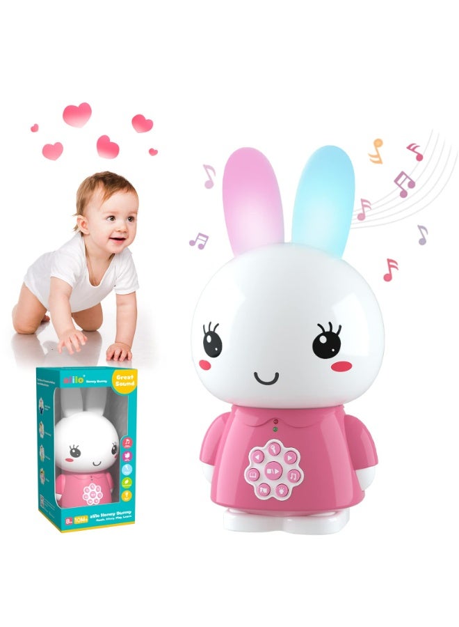 alilo أليلو - هاني باني، G6 - وردي | مع أكثر من 60 أغنية شعبية للأطفال وقصص قبل النوم | ضوء ليلي للأطفال، قابل لإعادة الشحن | 10 م+ - Image 1