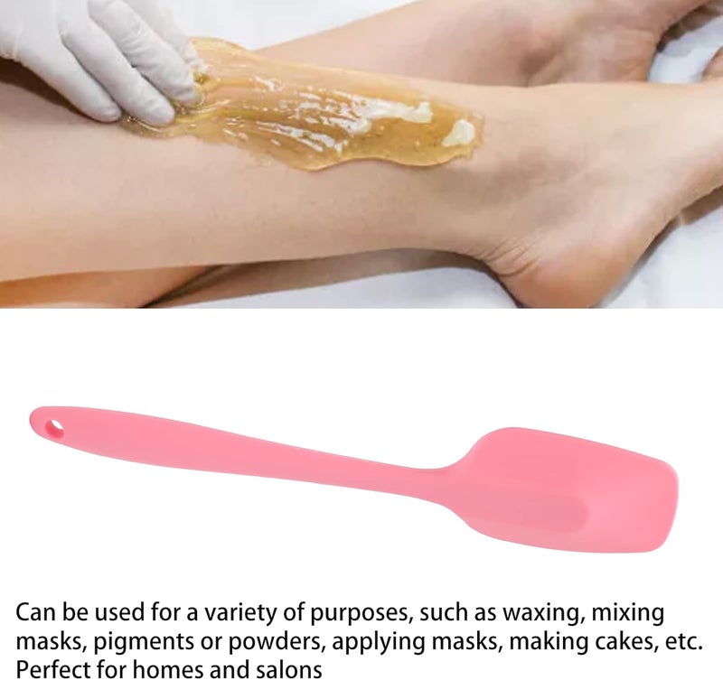 كلاراكو ملاعق شمع غير لاصقة، ملعقة شمع سيليكون، أداة تقليب وتطبيق شمع قابلة لإعادة الاستخدام، أعواد شمع متعددة الوظائف للاستخدام في الصالونات والمنزل - Image 5