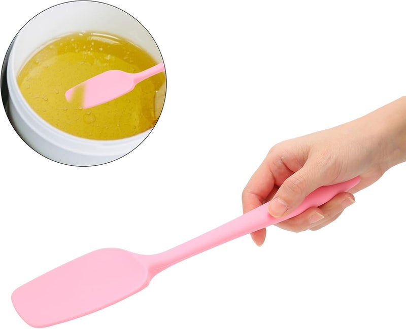 كلاراكو ملاعق شمع غير لاصقة، ملعقة شمع سيليكون، أداة تقليب وتطبيق شمع قابلة لإعادة الاستخدام، أعواد شمع متعددة الوظائف للاستخدام في الصالونات والمنزل - Image 2