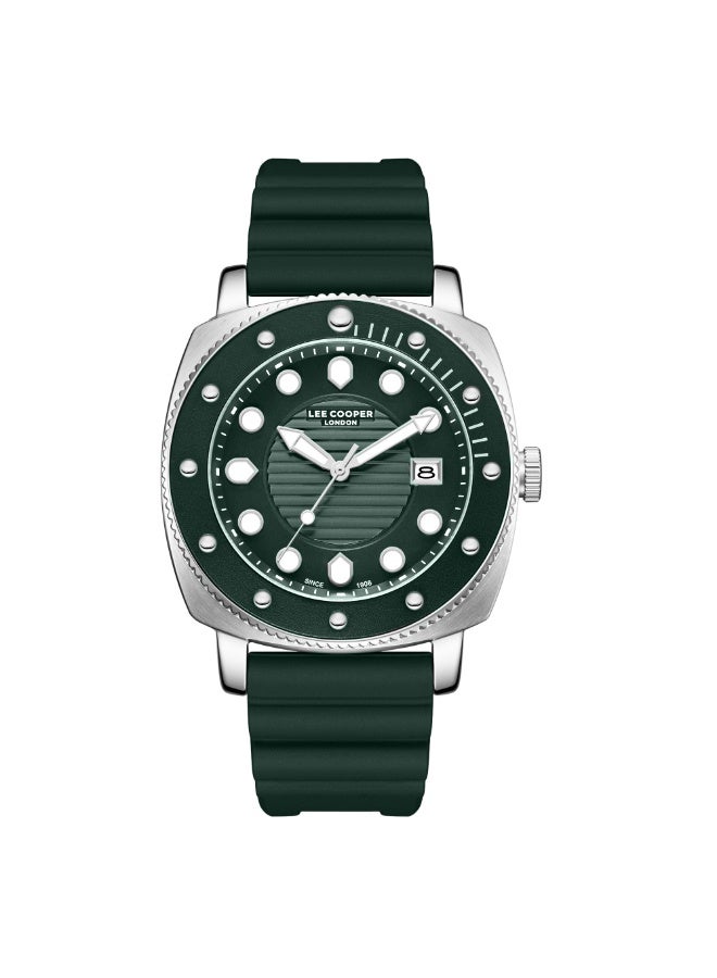 Lee Cooper ساعة أنالوج سيليكون للرجال LC08193.375 - 43 مم - Image 1