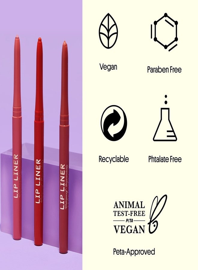 Winky Lux قلم تحديد الشفاه ويني لوكس ميو ديمي مات - قلم شفاه موف باهت، تركيبة مقاومة للماء تدوم طويلاً، طرف قابل للسحب كريمي للدقة والتغذية، لمسة نهائية مطفية - Image 5