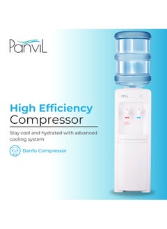 Panvil Hot & Cold Water Dispenser - Floor Standing –Compressor Cooling, Stainless Steel Tank, Dual Tap, Energy Efficient, 220-240V, Child Safety Lock, 2.5KV Power, Ideal for Home & Office Use  - Image 3