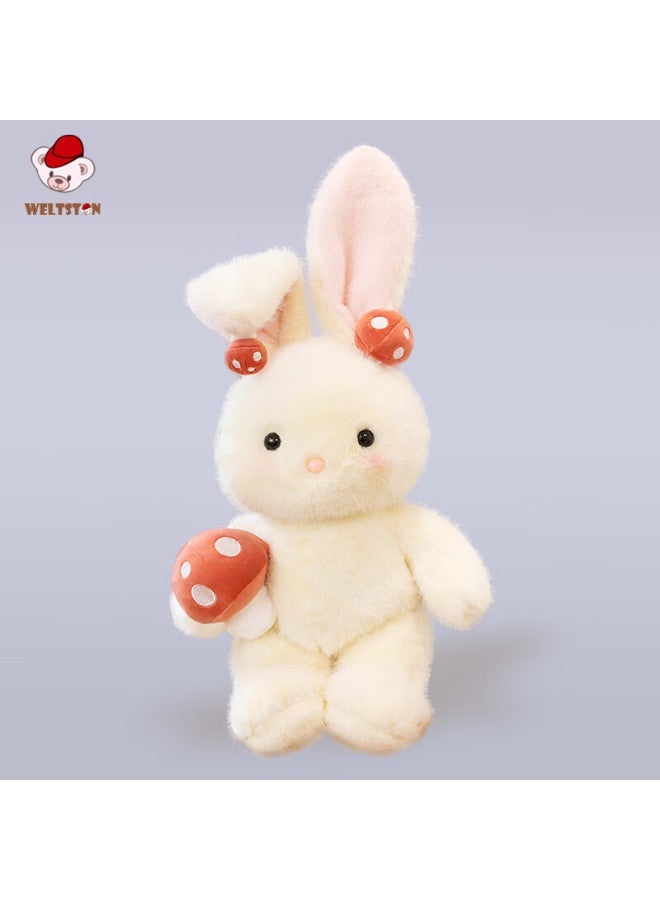 Weltston Plush Toy Doll Stuffed Animal Comforting Pillow Birthday Gift For Girls, Little White Rabbit Stuffed Animal - Image 1