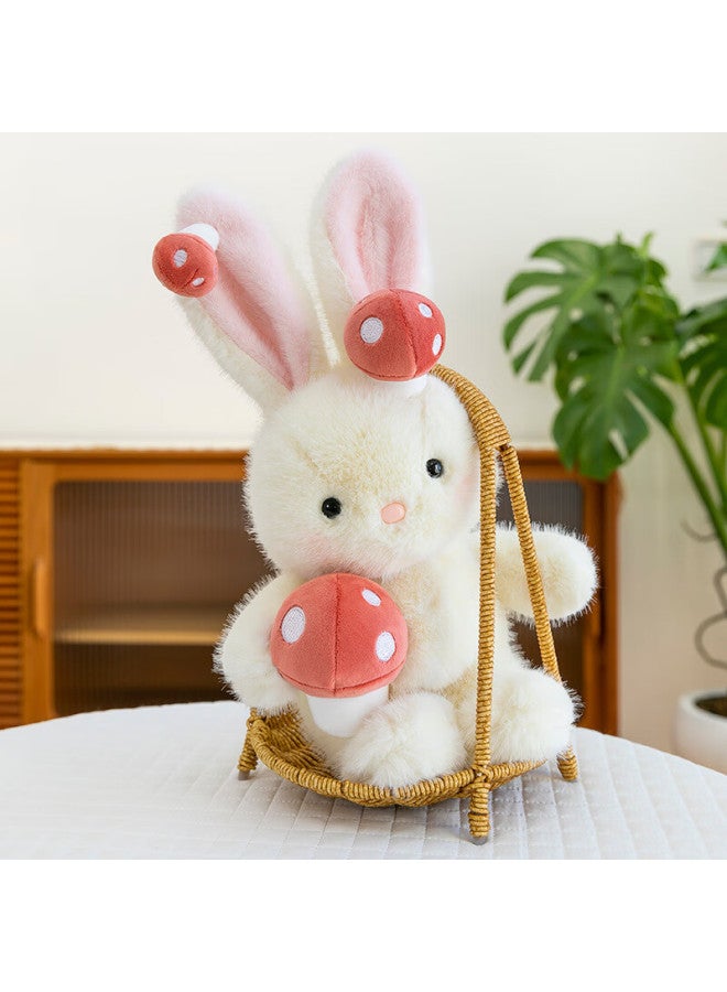 Weltston Plush Toy Doll Stuffed Animal Comforting Pillow Birthday Gift For Girls, Little White Rabbit Stuffed Animal - Image 5