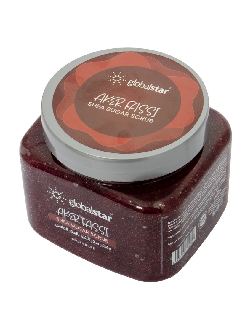 globalstar Global Star Shea Butter & Fassi Aker Sugar Scrub 600g – Exfoliating, Moisturizing, and Radiant Skin  - Image 2