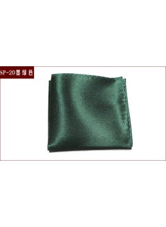 Generic Mens Formal Pocket Squares Solid Colors SP-20 dark green 