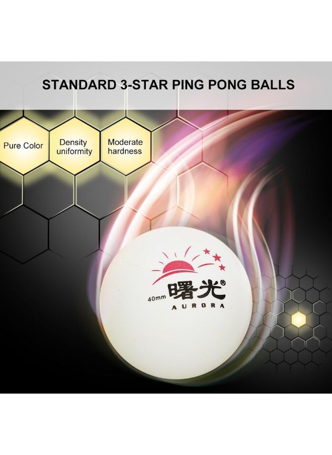 BPA - Souqoon Bpa® Ping Pong Ball, Premium Standard Training Balls Table Tennis Balls Bucket Table Tennis For Beginners Competition 60 Pcs(White) - Image 1