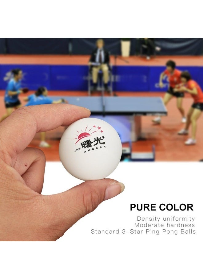BPA - Souqoon Bpa® Ping Pong Ball, Premium Standard Training Balls Table Tennis Balls Bucket Table Tennis For Beginners Competition 60 Pcs(White) - Image 1