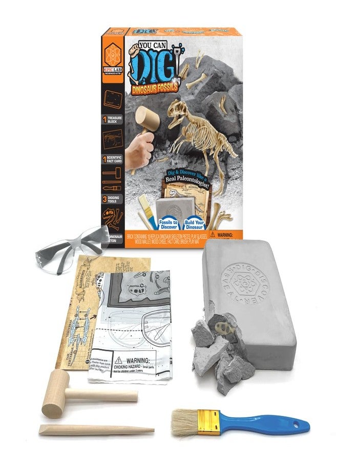 ArtSkills Epic Lab Dinosaur Fossil Digging Kit for Kids, Dinosaur Excavation Dig Kit Dino Toys for Kids Gifts for Boys and Girls - Image 1