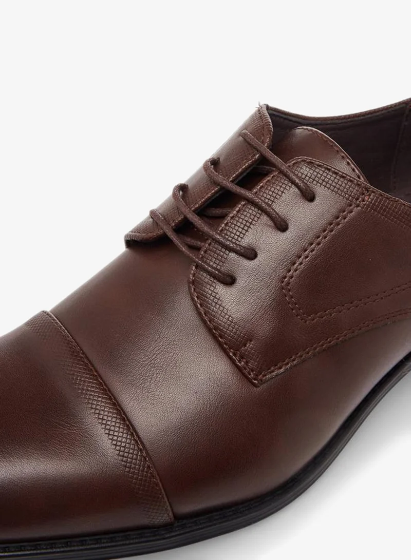 LBL by Shoexpress BROWN Men Lace-Up Derby Shoes for Men | Best Price UAE