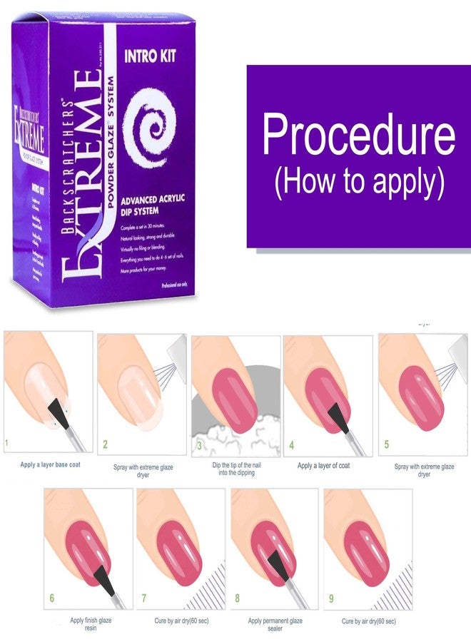 Backscratchers Extreme Powder Glaze System Intro Kit Advanced Acrylic Dip System - Image 5