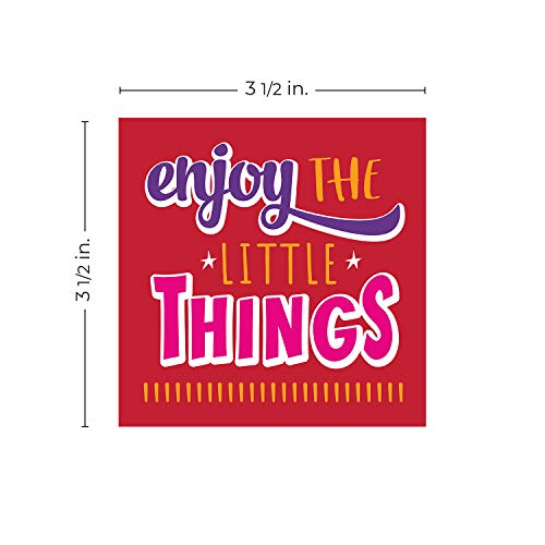 Canopy Street Kids Affirmation Lunch Box Notes / 3.5" x 3.5" Square Motivational School Lunch Box Cards / 60 Encouraging Classroom Reward Mini Notes - Image 4