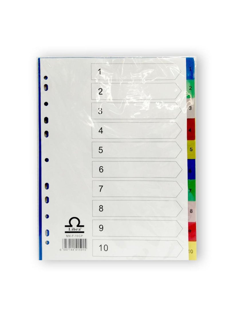 Libra Divider 5-Piece A4 Paper Divider Multicolour - Image 1