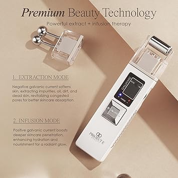 Project E Beauty Galvanic Facial Lifting Roller by Project E Beauty Smooths Firms Skin Diminishes Fine Lines Wrinkles Deep Pore Cleansing Improves Circulation Lymphatic Drainage Rechargeable - Image 3