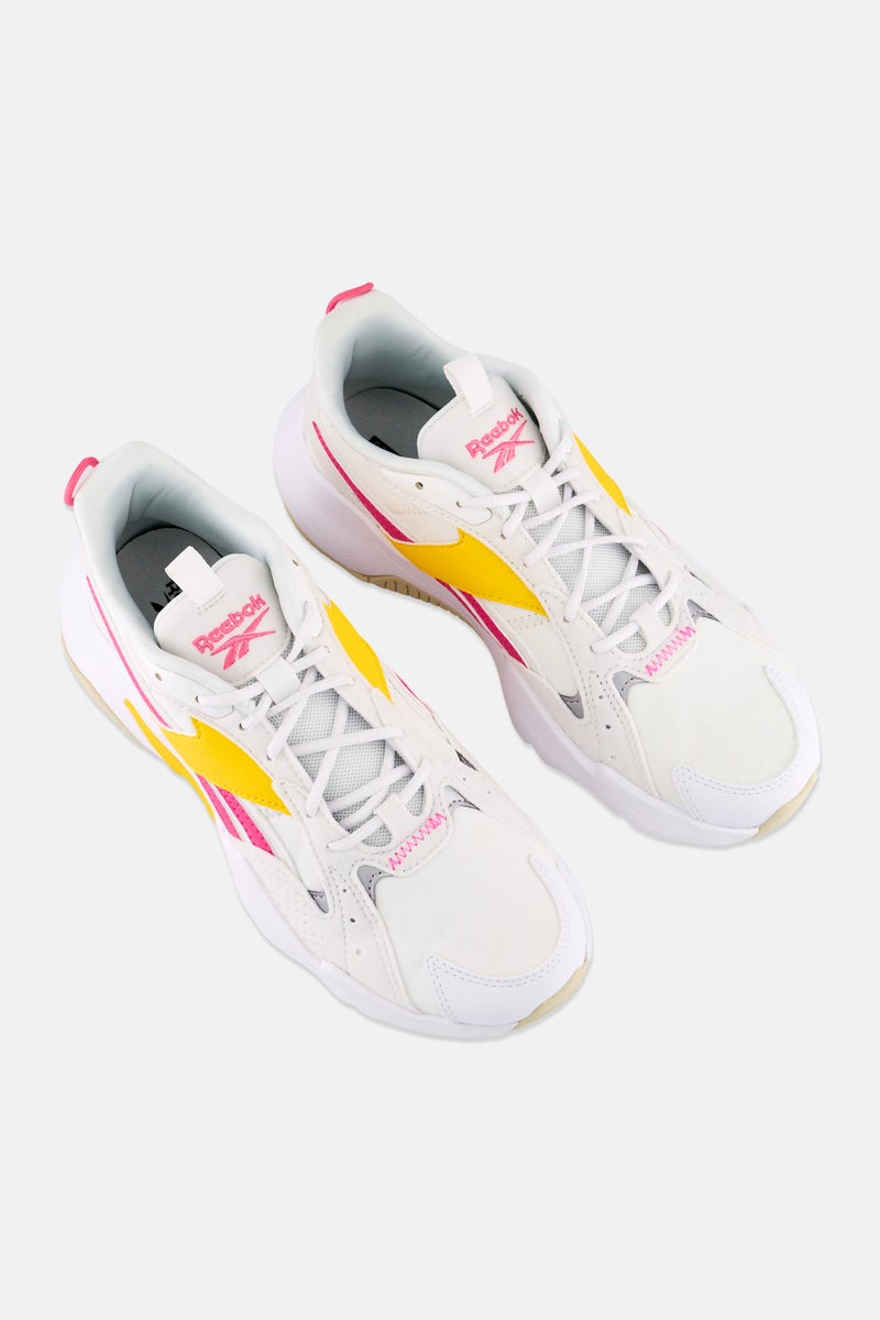Reebok Women Turbo Restyle Lace Up Running Shoes, White - Image 4