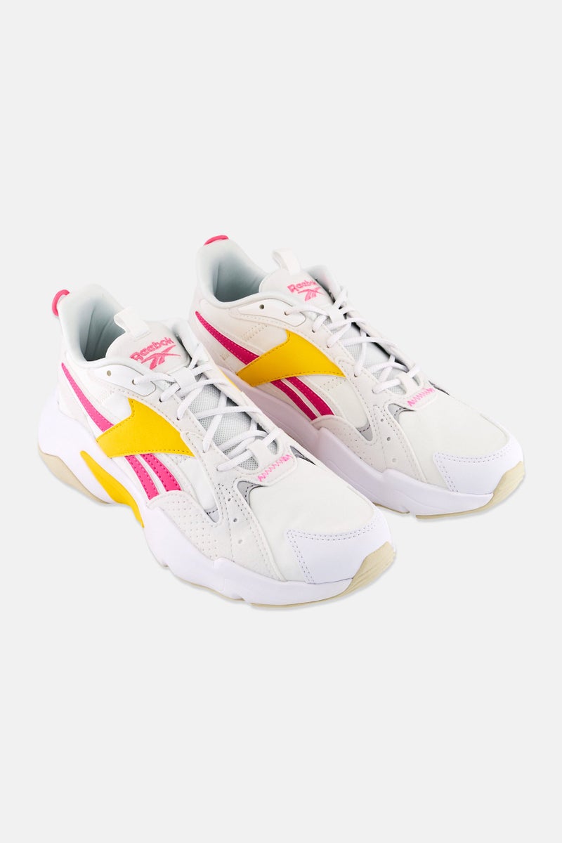 Reebok Women Turbo Restyle Lace Up Running Shoes, White - Image 1