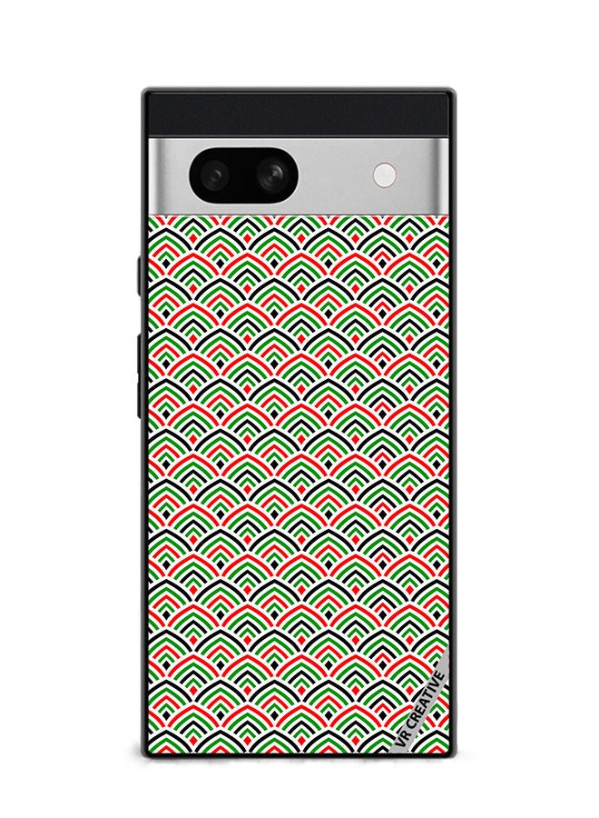 VR CREATIVE Protective Case Cover For Google Pixel 7a United Arab Emirates Flag Colors Design Multicolour - Image 1