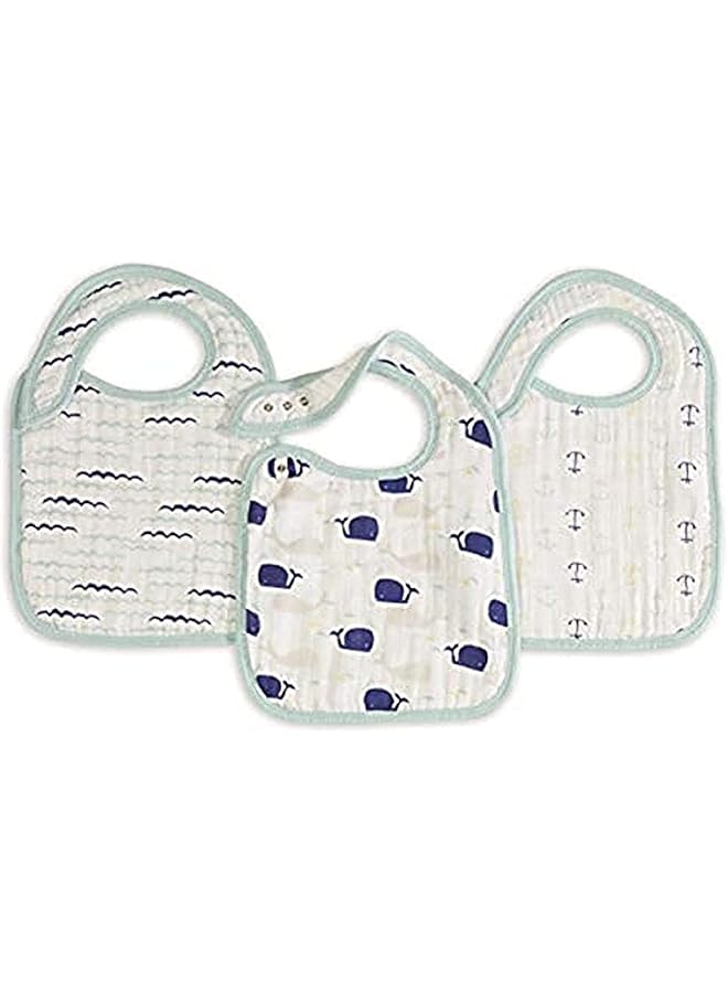 ايدن + أناي طقم صدريات سناب كلاسيك هاي سيز مكون من 3 قطع من 6 إلى 36 شهرًا عبوة من 1 - Image 1