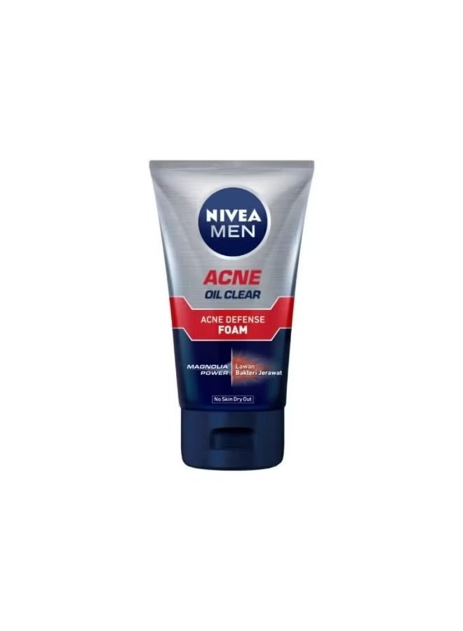 Nivea Nivea Men Acne Oil Clear Acne Defense Foam, 100ml