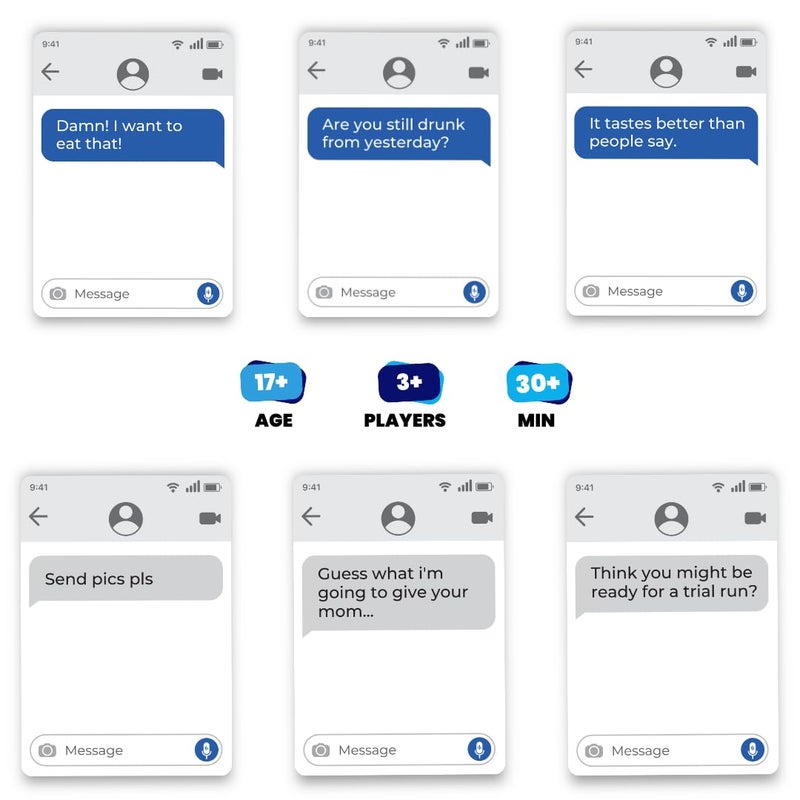 Viral Studios Left on Read - Hilarious Text Message Party Game for Adults | 500 Cards, Fast-Paced Group Fun for Game Nights, Parties, and College Hangouts | Card Set for Friends and Social Gatherings - Image 5