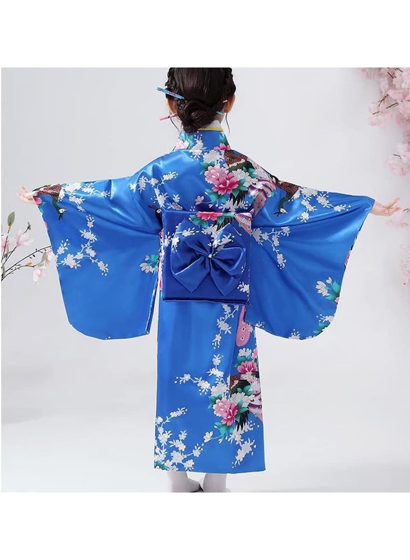 Japanese Traditional Dress Kimono Robe for Kid Girls costume suit - Image 3