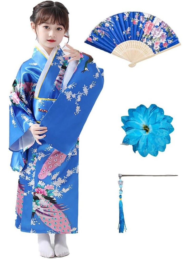 Japanese Traditional Dress Kimono Robe for Kid Girls costume suit - Image 1