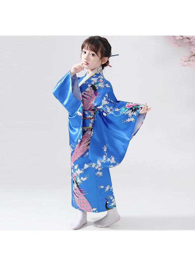Japanese Traditional Dress Kimono Robe for Kid Girls costume suit - Image 2