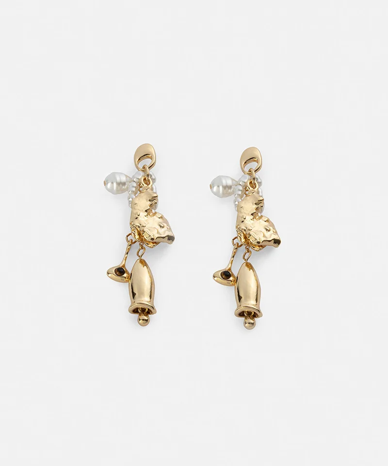 Ipekyol Faux Pearl Embellished Earrings Set