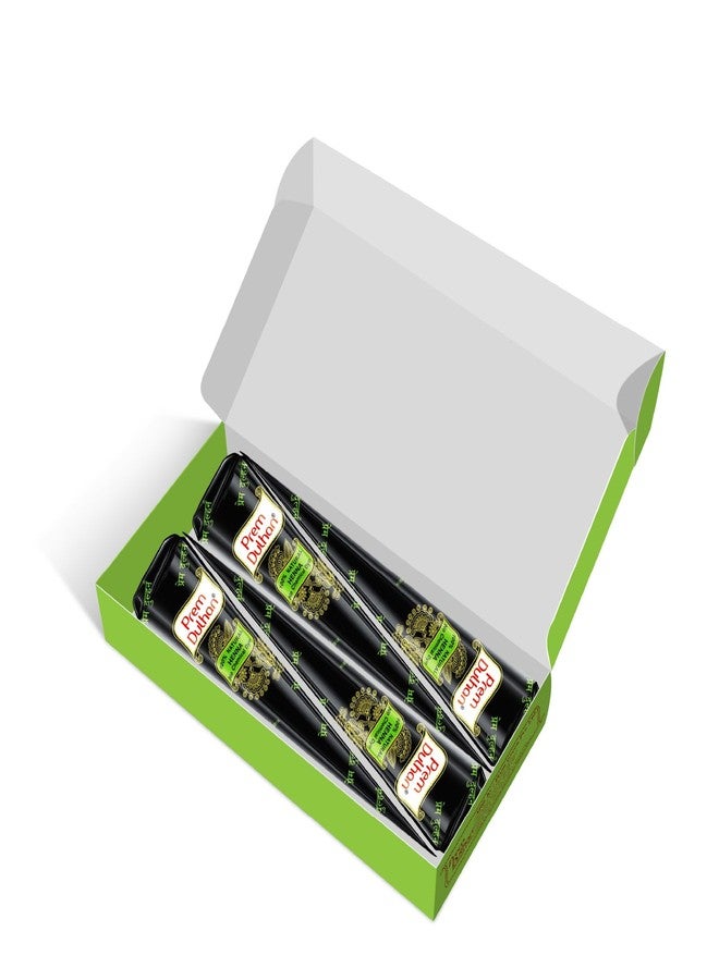 Prem Dulhan Natural Mehendi Cone Box Pack of 1 Set of 4 Cones, Organic Henna Cones, Easy Application - Image 2