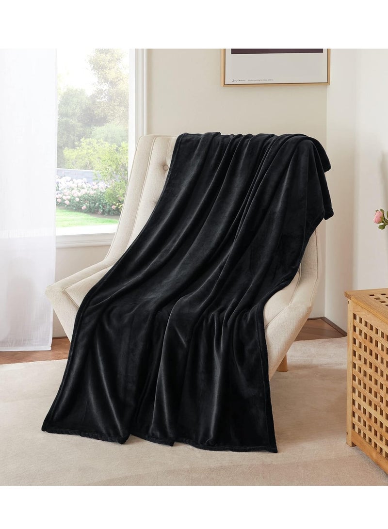 TRASSLE Fleece Blanket,280GSM Plush Throw Fuzzy Lightweigh, Super Soft Microfiber Flannel Blankets for Couch, Bed, Sofa Ultra Luxurious Warm and Cozy for All Seasons - Image 1