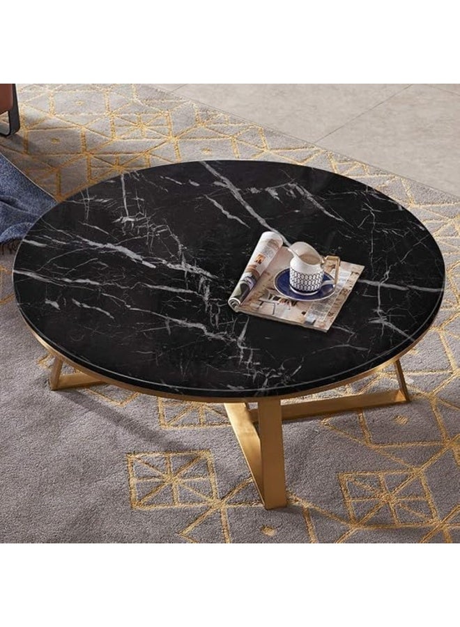 رول استيكر رخامي أسود ذاتي اللصق مقاوم للماء والزيت 60 × 500 سم - Image 3