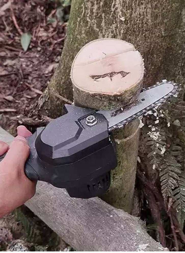 Generic 24V 4 inch Mini Chainsaw,Small Cordless ChainSaw,Portable Handheld Electric Chainsaw,Pruning Shears Chainsaw for Courtyard Tree Branch Wood Cutting  - Image 4