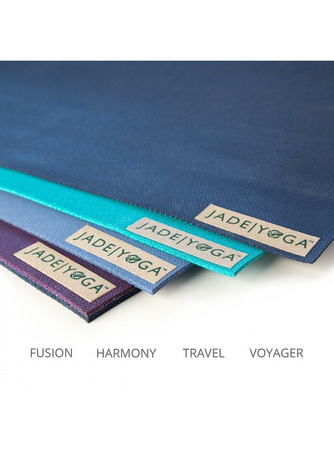 JadeYoga JadeYoga Harmony Yoga Mat- Durable & Thick Gym Fitness Mat, Non-Slip Natural Rubber Yoga Mat- Home Exercise & Stretching Mat, Workout Mat- Yoga, Pilate & Meditation for Women & Men (Olive Green, 68'')  - Image 4