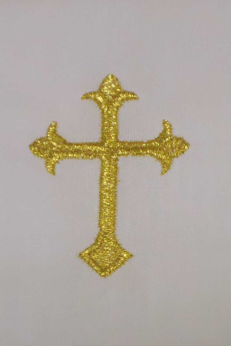 Integrity Designs Baby Baptism Cloth with Gold Cross - Image 2