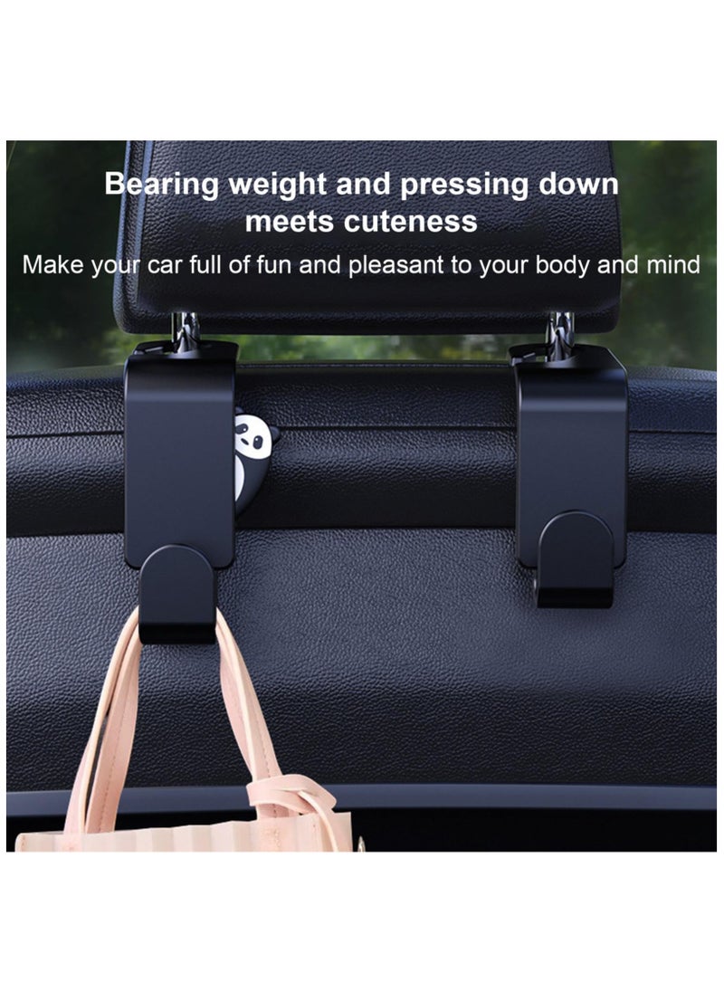 SYOSI Car Headrest Hook 2 Pcs, Multifunctional Car Seat Hooks, Purse Hook for Car, Auto Headrest Hidden Hooks, Hooks for Car Seat Headrest, Universal for Handbag Purse Backpacks Bags and Groceries  - Image 5