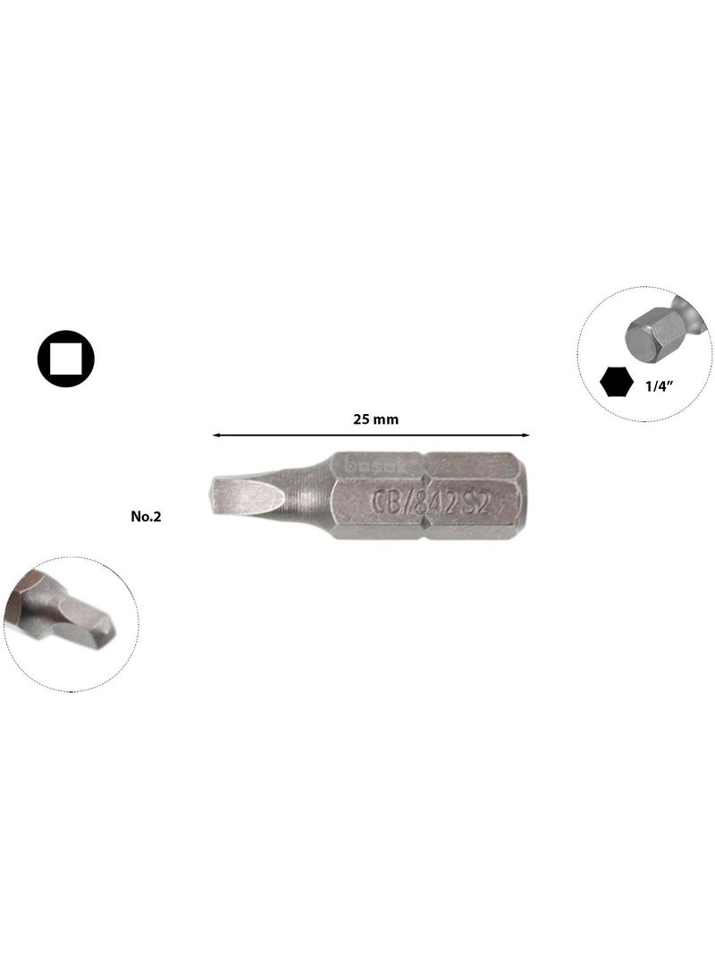 Ceta Form Square Nose Bits No 2 x 25 mm CB/842 (1 Piece)  - Image 1
